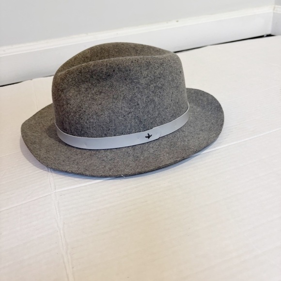 Rag and Bone 100% Wool Fedora Felted Hat Wide Brim Made in the USA Festival main image 15